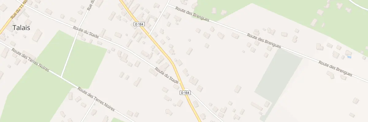 Plan du 39 Rte du Bourg à Talais
