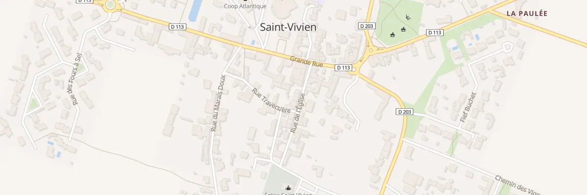 Plan du 14 Rue de l’Eglise à Saint-Vivien
