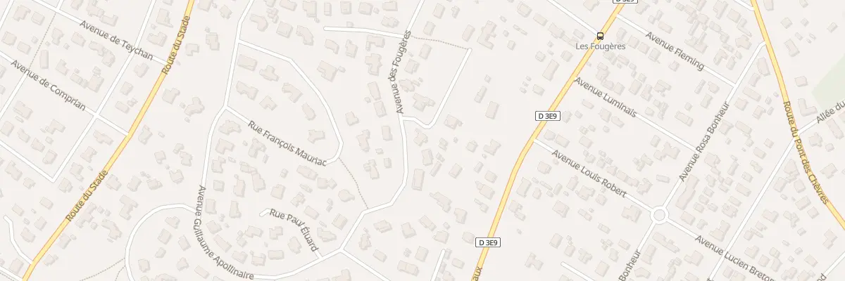 Plan du 26 Av des Fougères à Lanton