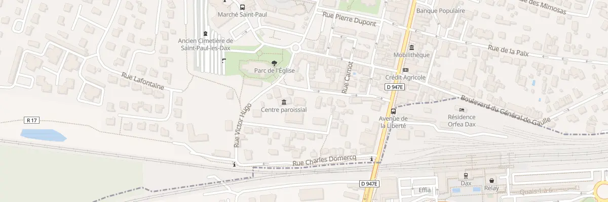 Plan du 13 Rue Gambetta à Saint-Paul-lès-Dax