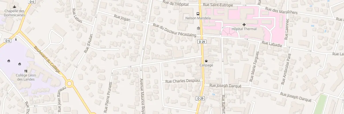 Plan du 10 Rue du Pribat à Dax