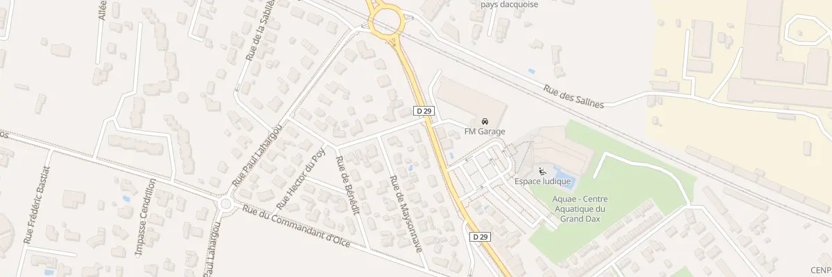 Plan du 1 Rue Isidore Salles à Dax