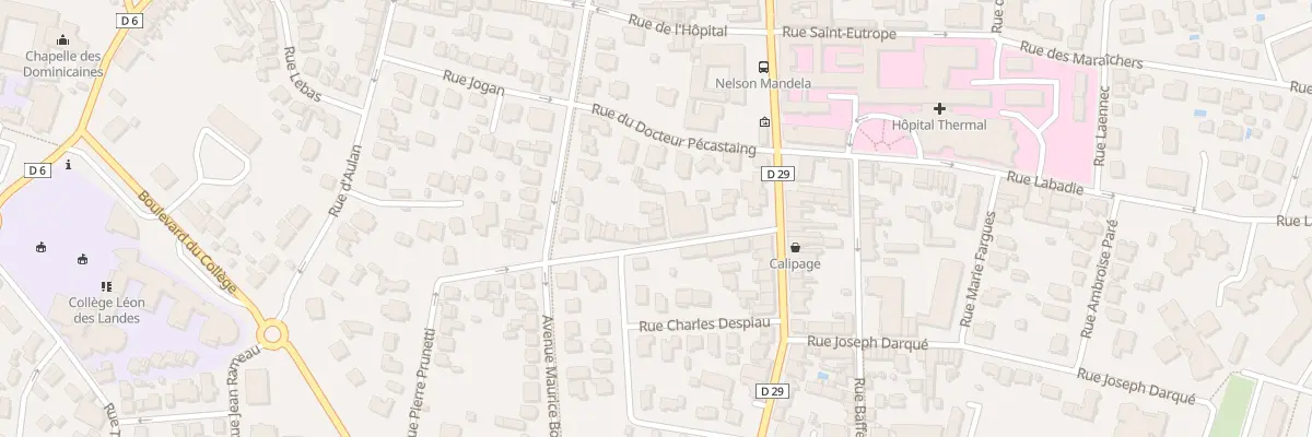 Plan du 8B Imp du Pribat à Dax