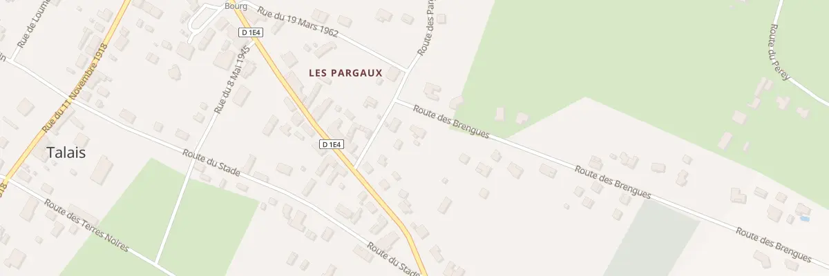 Plan du 4 Rte des Brengues à Talais