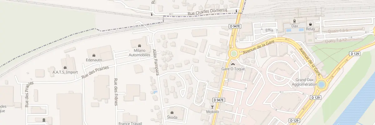 Plan du 7 Rue des Phalènes à Dax