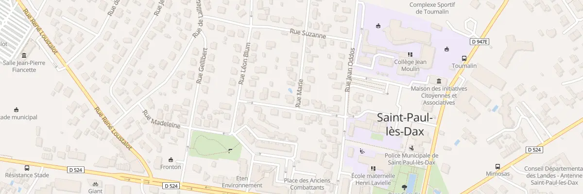 Plan du 1 Rue Marie à Saint-Paul-lès-Dax