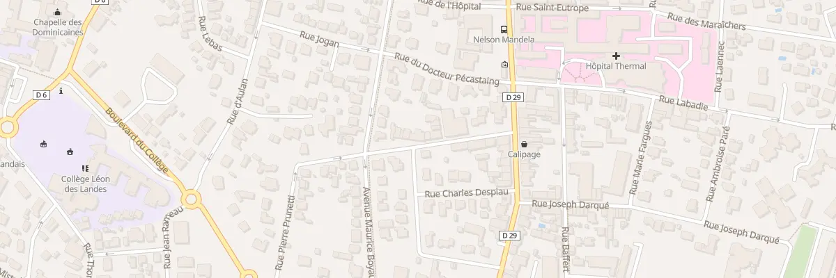 Plan du 18 Rue du Pribat à Dax