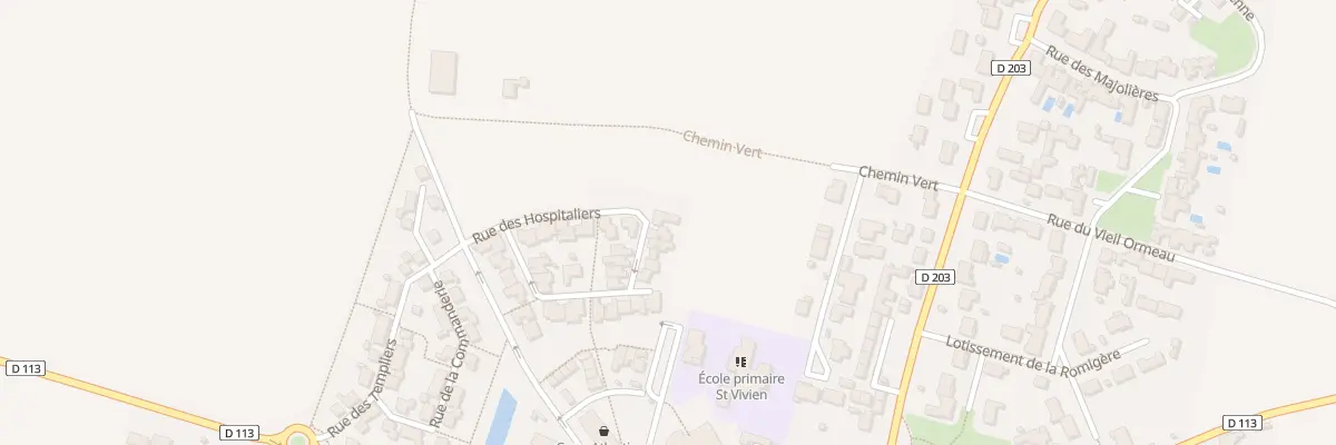 Plan du 38 Rue des Pelerins à Saint-Vivien