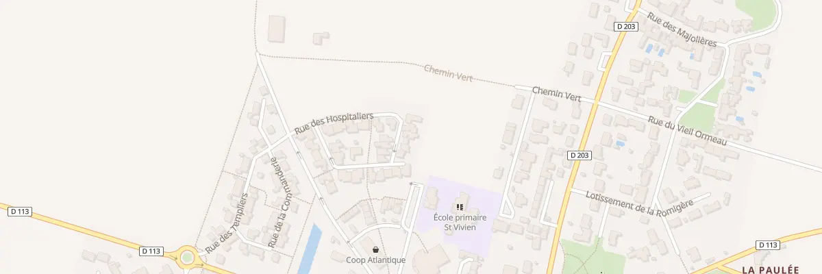 Plan du 34 Rue des Pelerins à Saint-Vivien