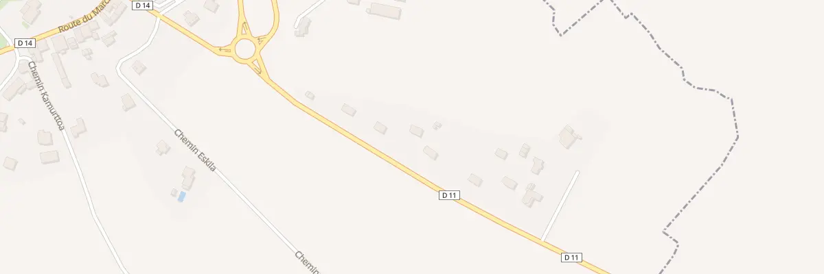 Plan du 433 Rte du Pays de Mixe Rd11 à Garris