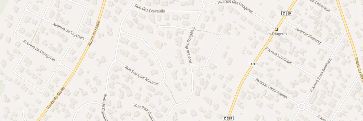Plan du 31 Av des Fougères à Lanton