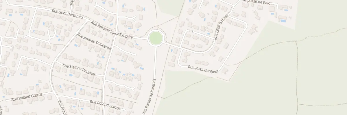 Plan du 28 Rue Rosa Bonheur à Parentis-en-Born