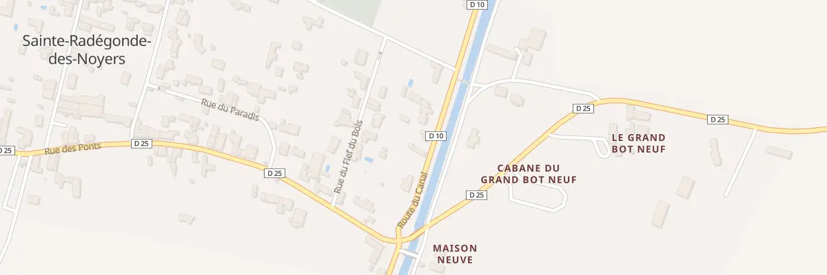 Plan du 3 Rte du Canal à Sainte-Radégonde-des-Noyers