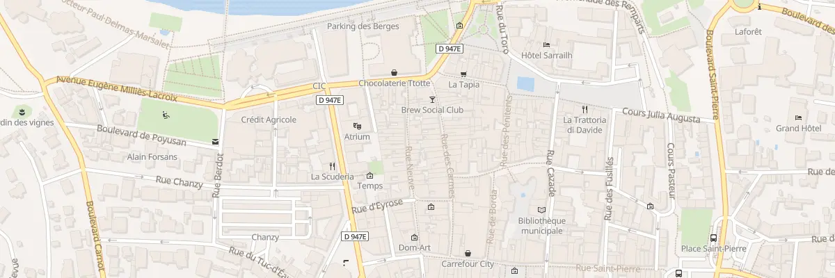 Plan du 13 Rue Neuve à Dax