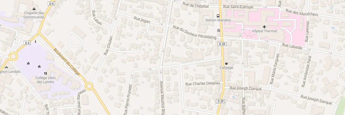 Plan du 30 Rue du Pribat à Dax