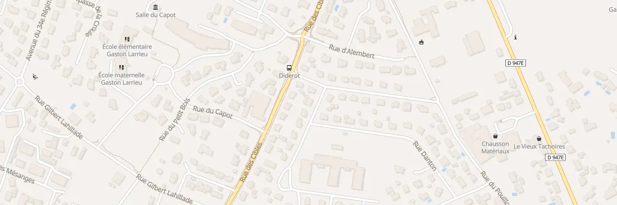 Plan du 25 Rue Mirabeau à Saint-Paul-lès-Dax