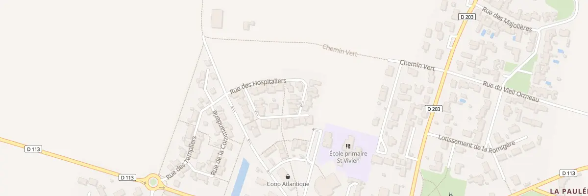 Plan du 15 Rue des Pelerins à Saint-Vivien