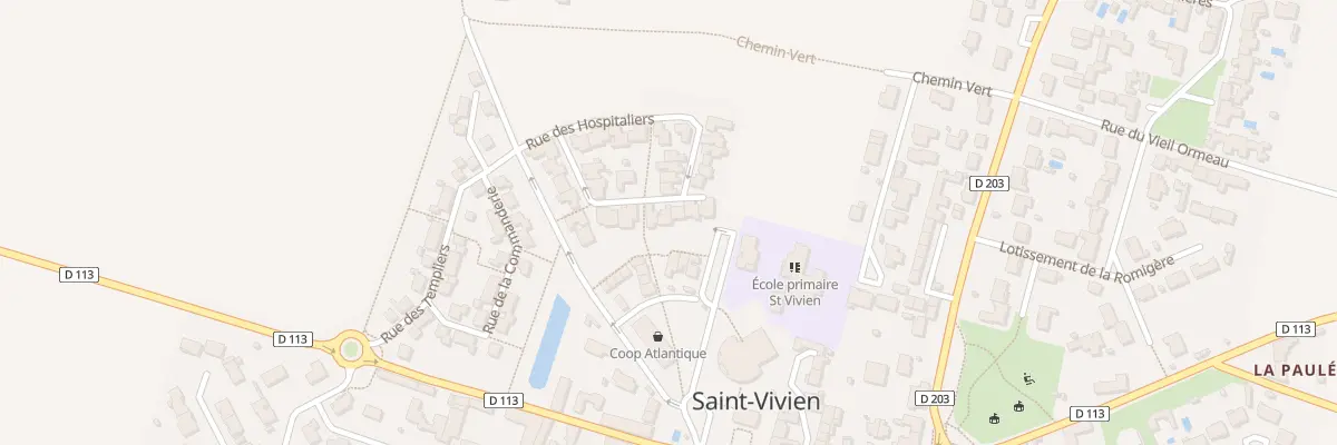 Plan du 20 Rue des Pelerins à Saint-Vivien