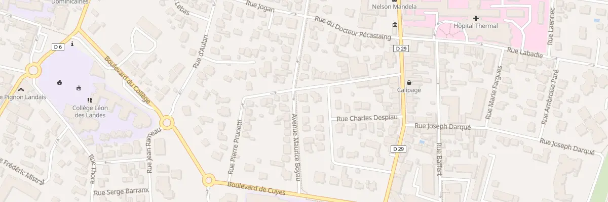 Plan du 31 Rue du Pribat à Dax