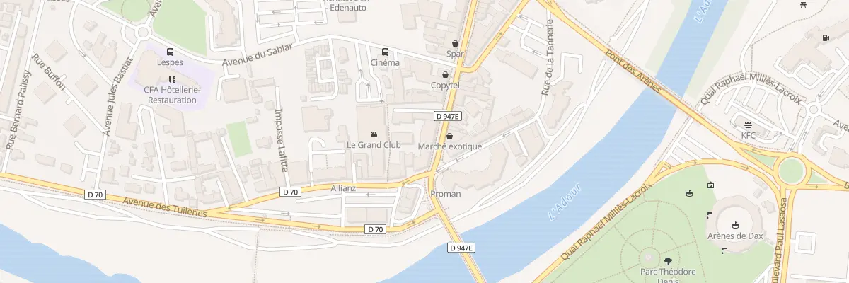 Plan du 3 Av Saint-vincent-de-paul à Dax