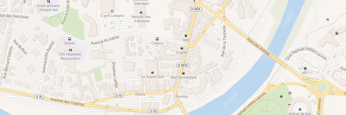 Plan du 6 Imp Saint-vincent-de-paul à Dax