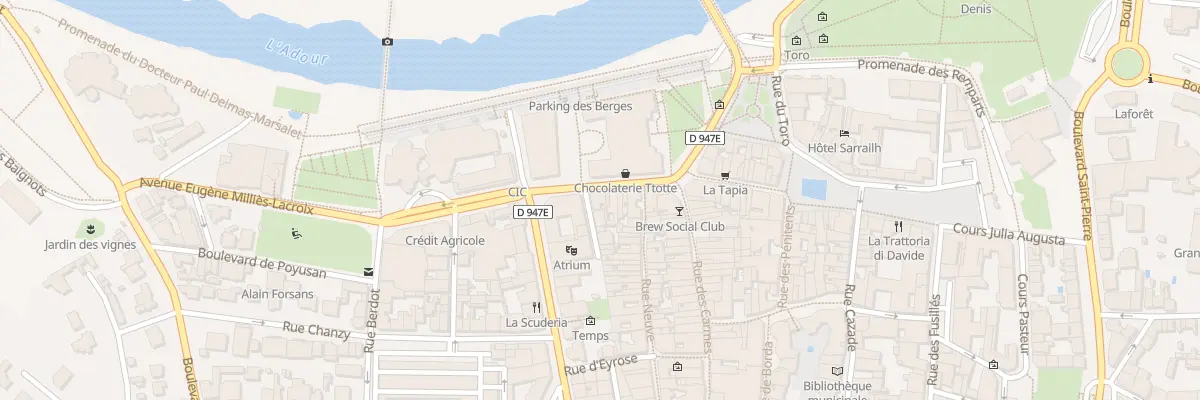 Plan du 39 Crs de Verdun à Dax
