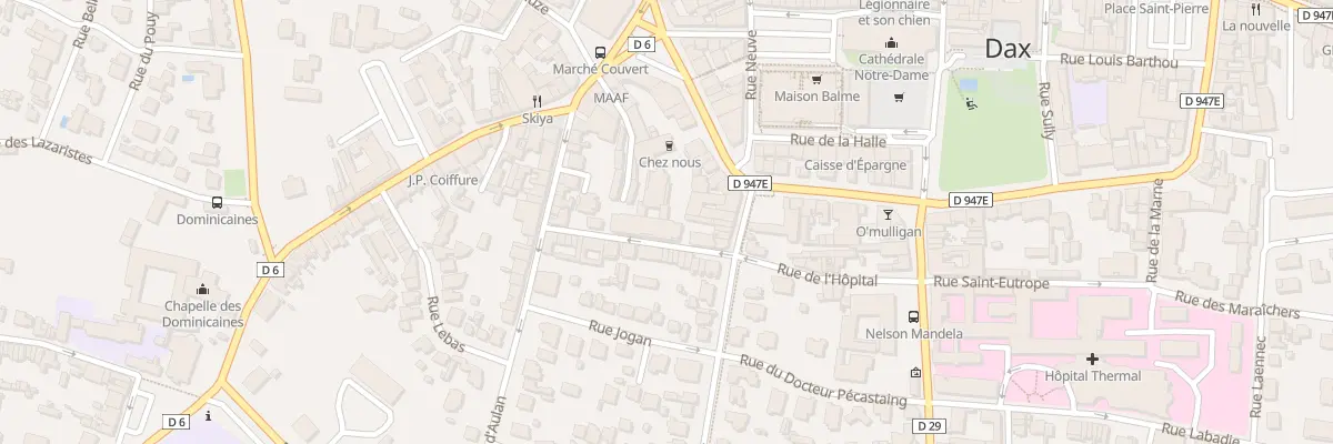Plan du 3 Rue Ramonbordes à Dax