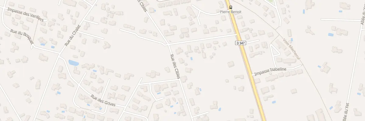 Plan du 970 Rue des Cibles à Saint-Paul-lès-Dax