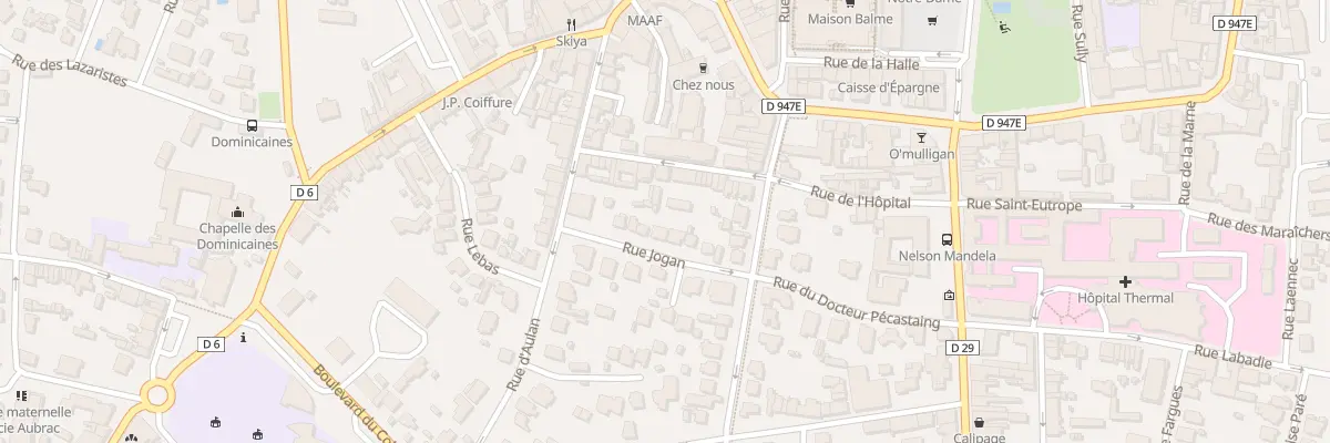 Plan du 9 Rue Jogan à Dax