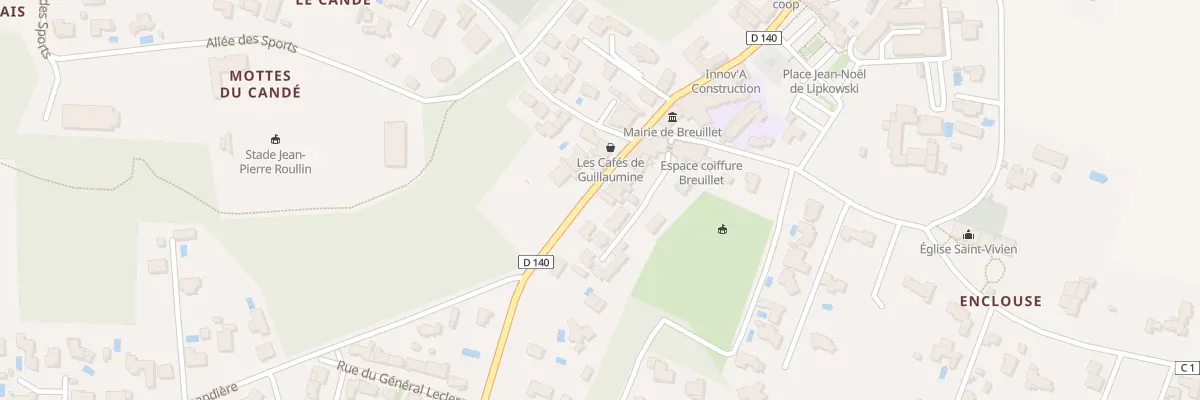 Plan du 24 Rue du Centre à Breuillet
