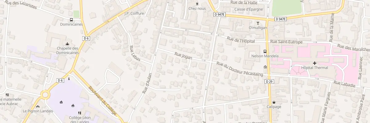 Plan du 8 Rue Jogan à Dax