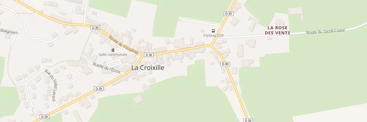 Plan du 12 Rue des Portes de Bretagne à La Croixille