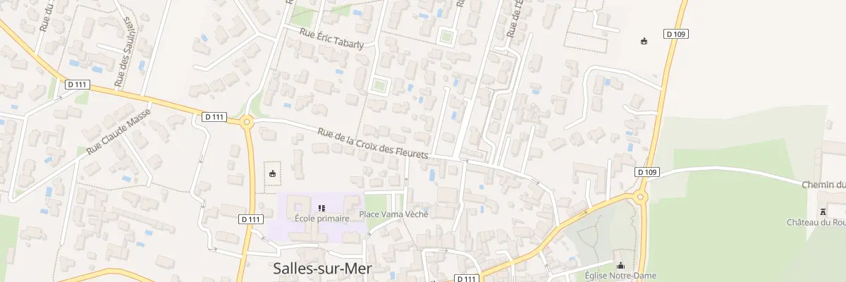 Plan du 14 Rue de la Croix des Fleurets à Salles-sur-Mer