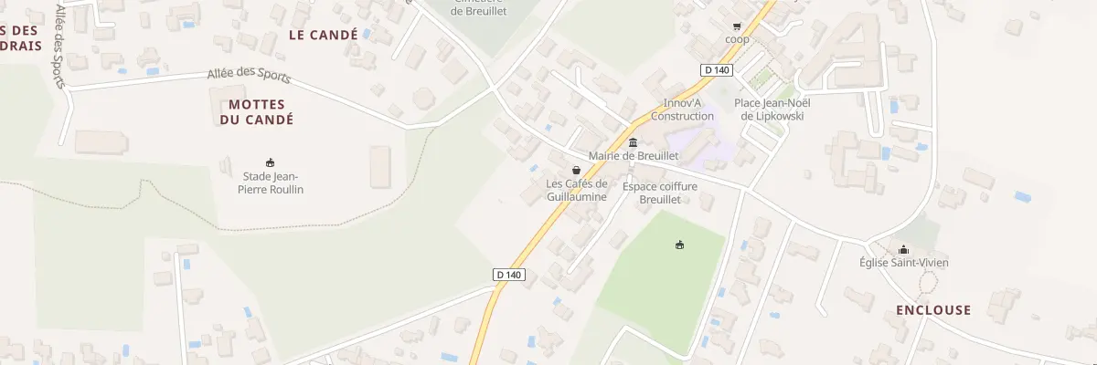 Plan du 11 Rue du Centre à Breuillet