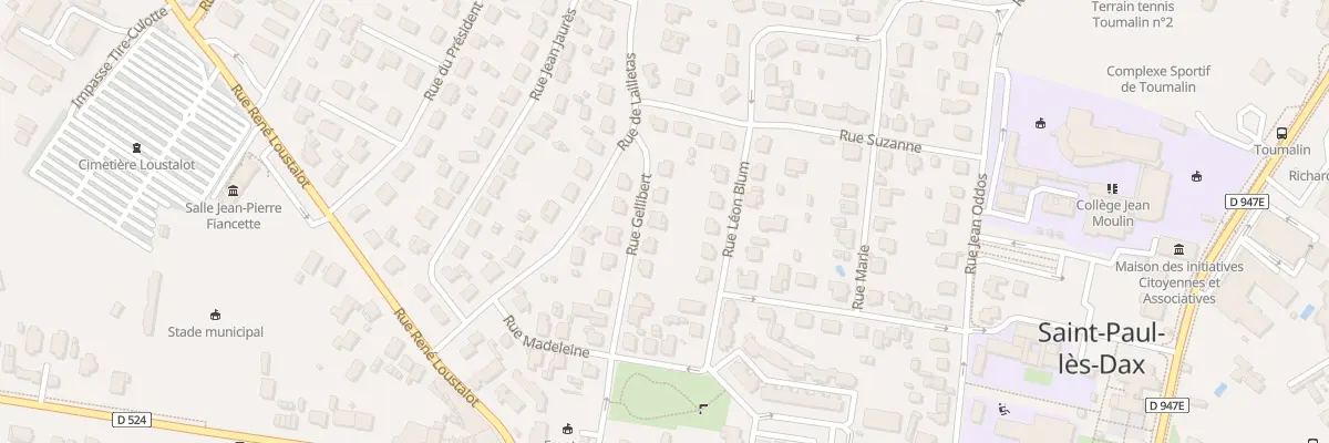 Plan du 8 Rue Gellibert à Saint-Paul-lès-Dax