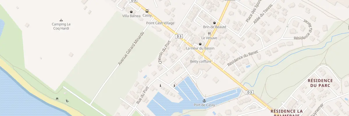 Plan du 3 Rue du Port Cassy à Lanton