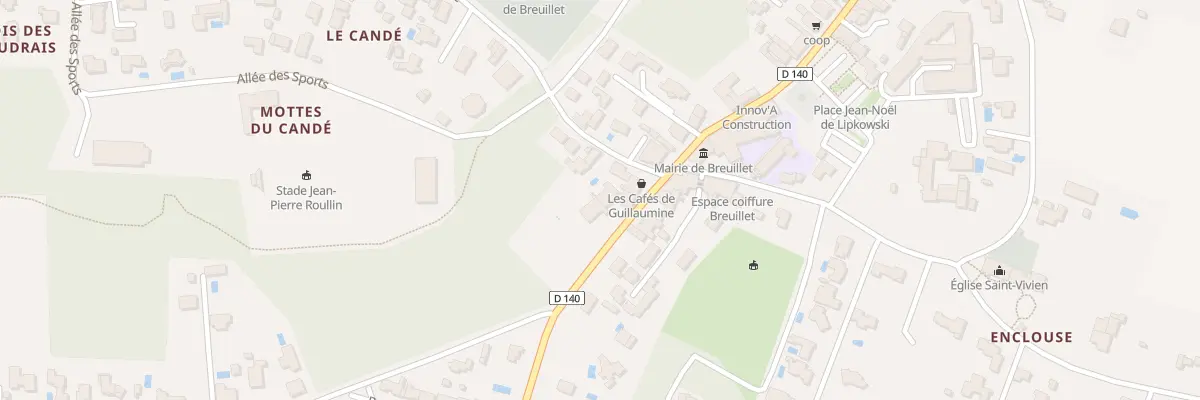Plan du 11 Rue du Centre à Breuillet