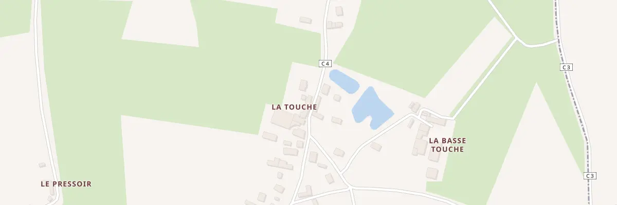 Plan du 4 Hameau de la Touche à Bréal-sous-Vitré
