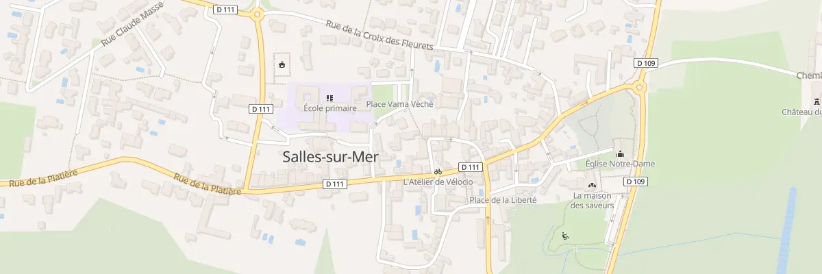 Plan du 12 Rue de la Métairie à Salles-sur-Mer