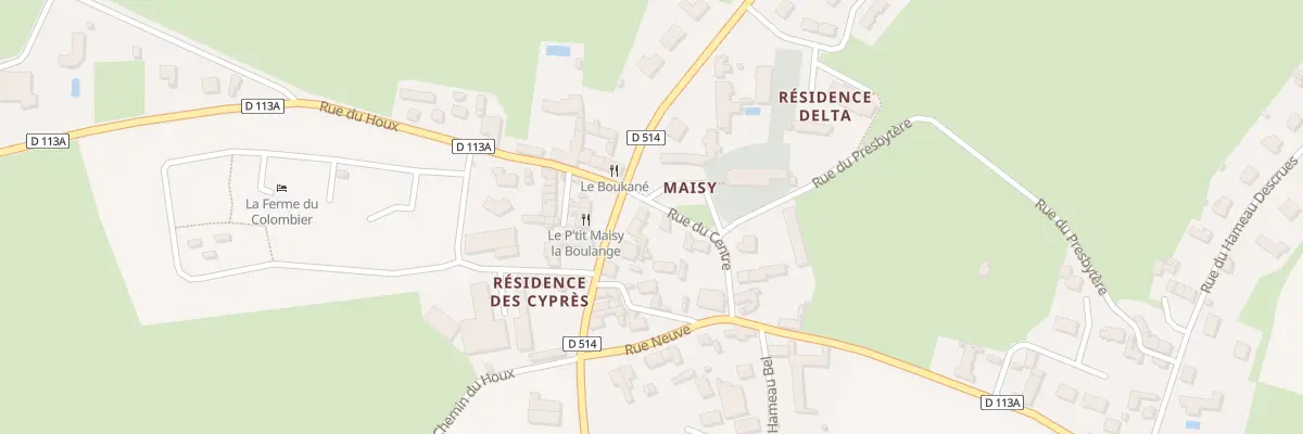 Plan du 1 Rue du Centre à Grandcamp-Maisy