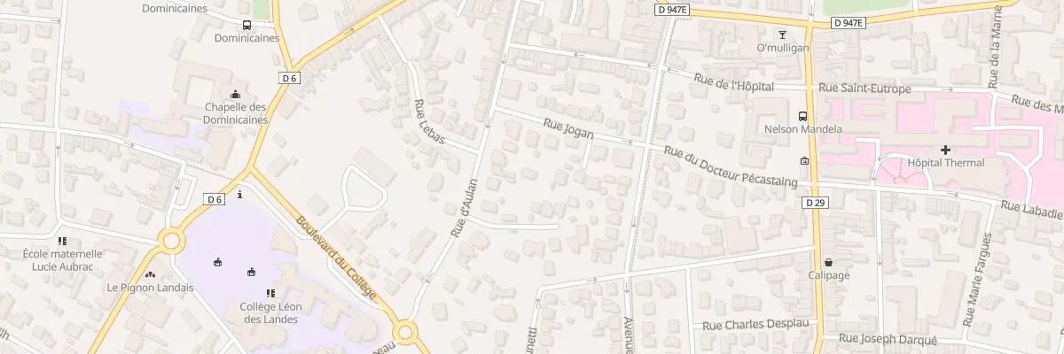 Plan du 2 Rue Jogan à Dax
