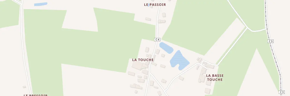 Plan du 2 Hameau de la Touche à Bréal-sous-Vitré