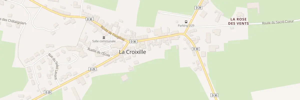 Plan du 6 Rue des Portes de Bretagne à La Croixille