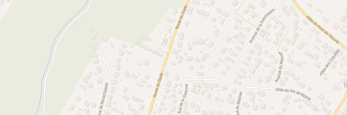 Plan du 37 Rte du Stade à Lanton