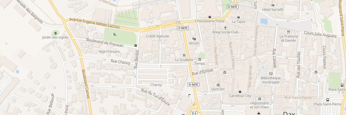 Plan du 6B Rue Chanzy à Dax