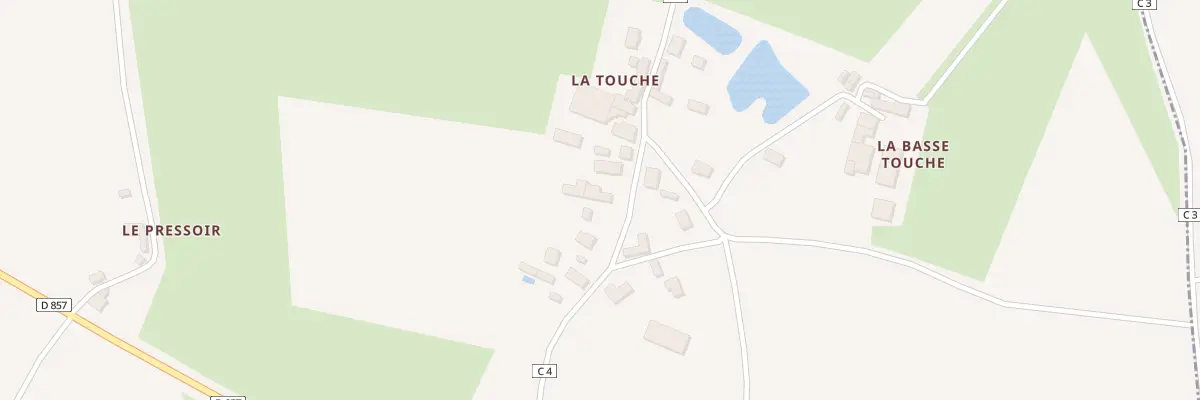 Plan du 16 Hameau de la Touche à Bréal-sous-Vitré