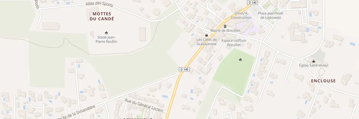 Plan du 3 Rue du Centre à Breuillet
