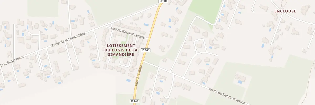 Plan du 10 Rue du Centre à Breuillet
