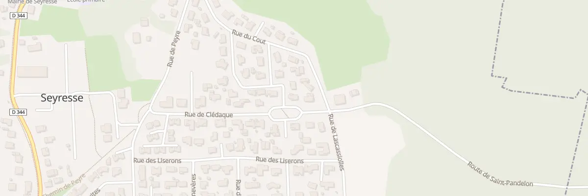 Plan du 9 Rue du Tartas à Seyresse