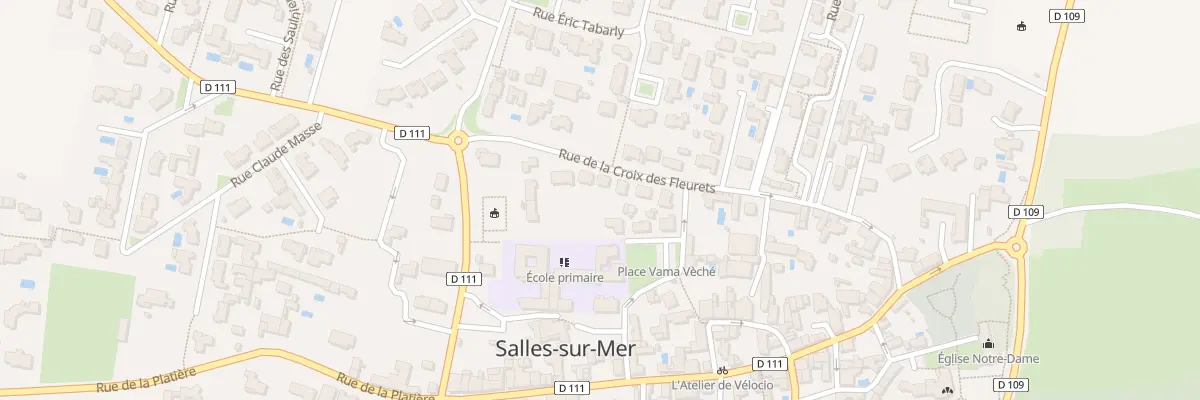 Plan du 23 Rue de la Croix des Fleurets à Salles-sur-Mer